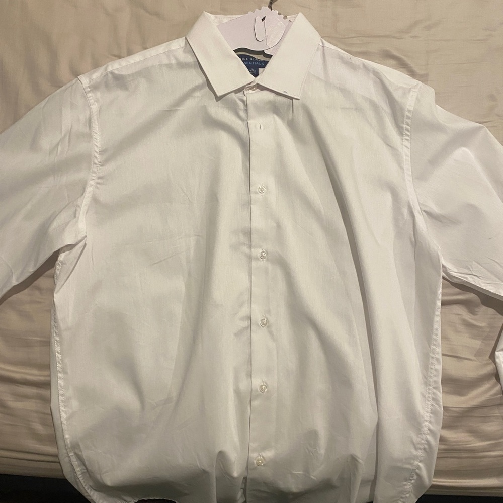Bill Bass Essentials white dress shirt